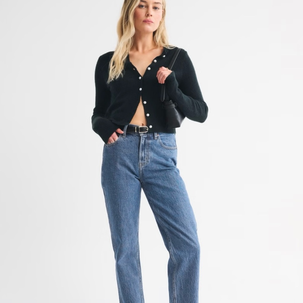 Abercrombie & Fitch Crop Straight jeans